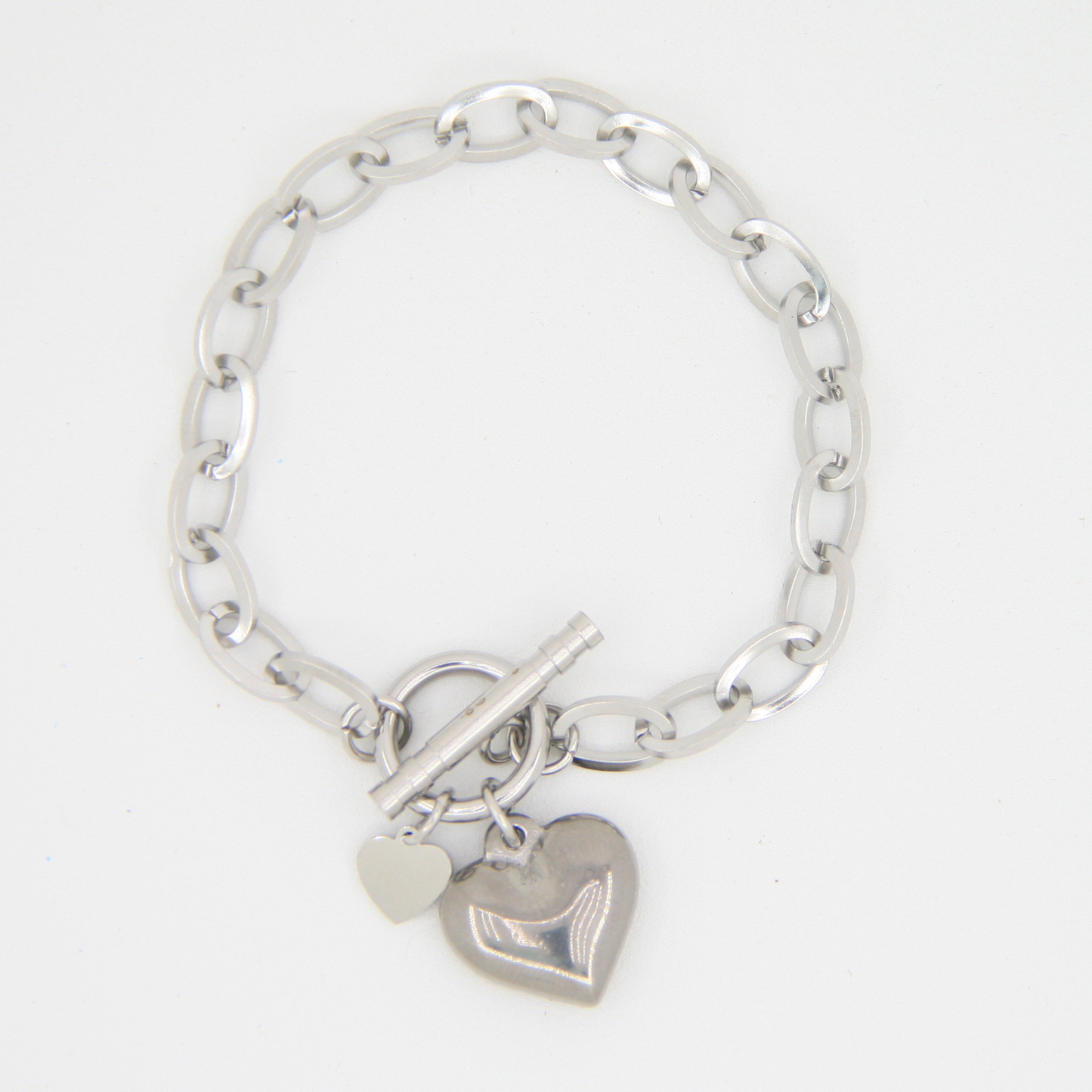 Pulsera EO Colgantes Corazones